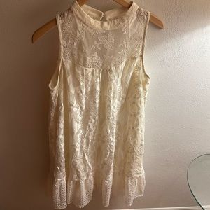 Xhilaration Lace Dress Cream size L Women